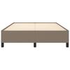 Vidaxl Bed Frame Without Mattress, Taupe, 140X190 Cm, Upholstered