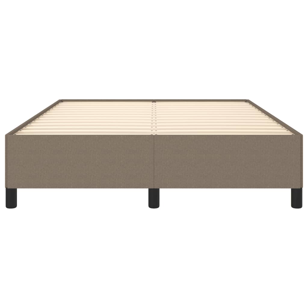Vidaxl Bed Frame Without Mattress, Taupe, 140X190 Cm, Upholstered