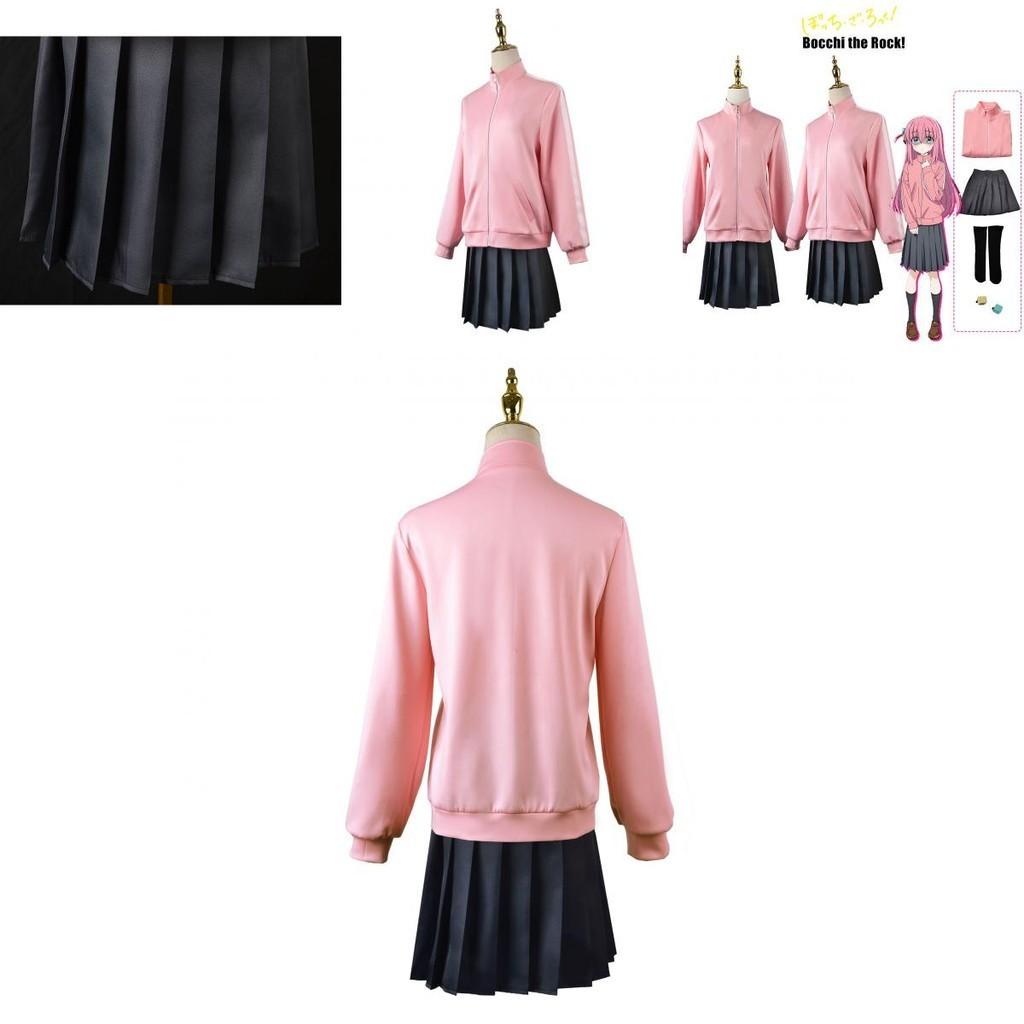 Bocchi A Rocha! Fantasia Cosplay Gotou Hitori Confortável Durável Uniforme Roupa Para Festa à Fantasia