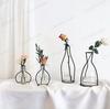 Metallhalterung im nordischen Stil für Zuhause, kreativer flaschenloser Schmuck, Vintage-Vasen aus Eisendraht, trockene und frische Blumenarrangements, Eisenhandwerk