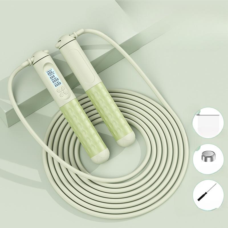 Skipping Rope Intelligent Cordless Counting Load-bearing Steel Wire Rope Student Sports Goods Big Ball Skipping Home Fitness Rope.