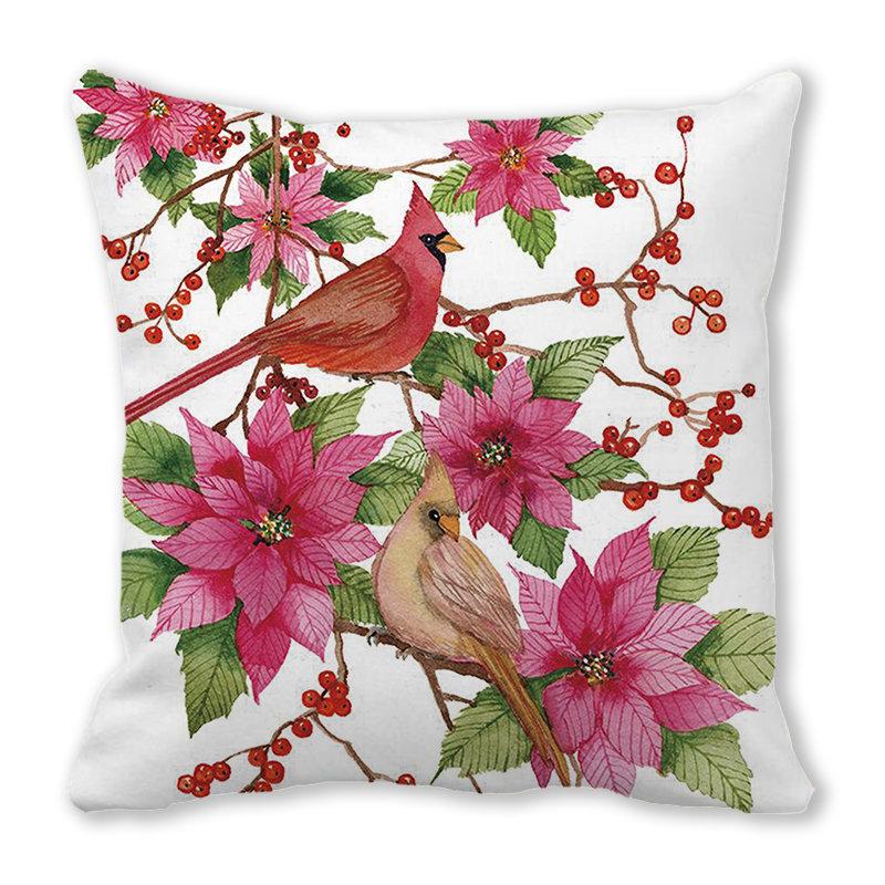 Tema de Crăciun Atmosfera de Crăciun Model imprimat Husă de pernă Acasă Sufragerie Canapea Pernă decorativă Husă de pernă 45x45cm