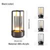 Portable Rechargeable LED Atmosphere Lamp, Vintage Creative Table Light, Touch Dimmable Decor Lighting for Bedside, Desk, Restaurant, Camping