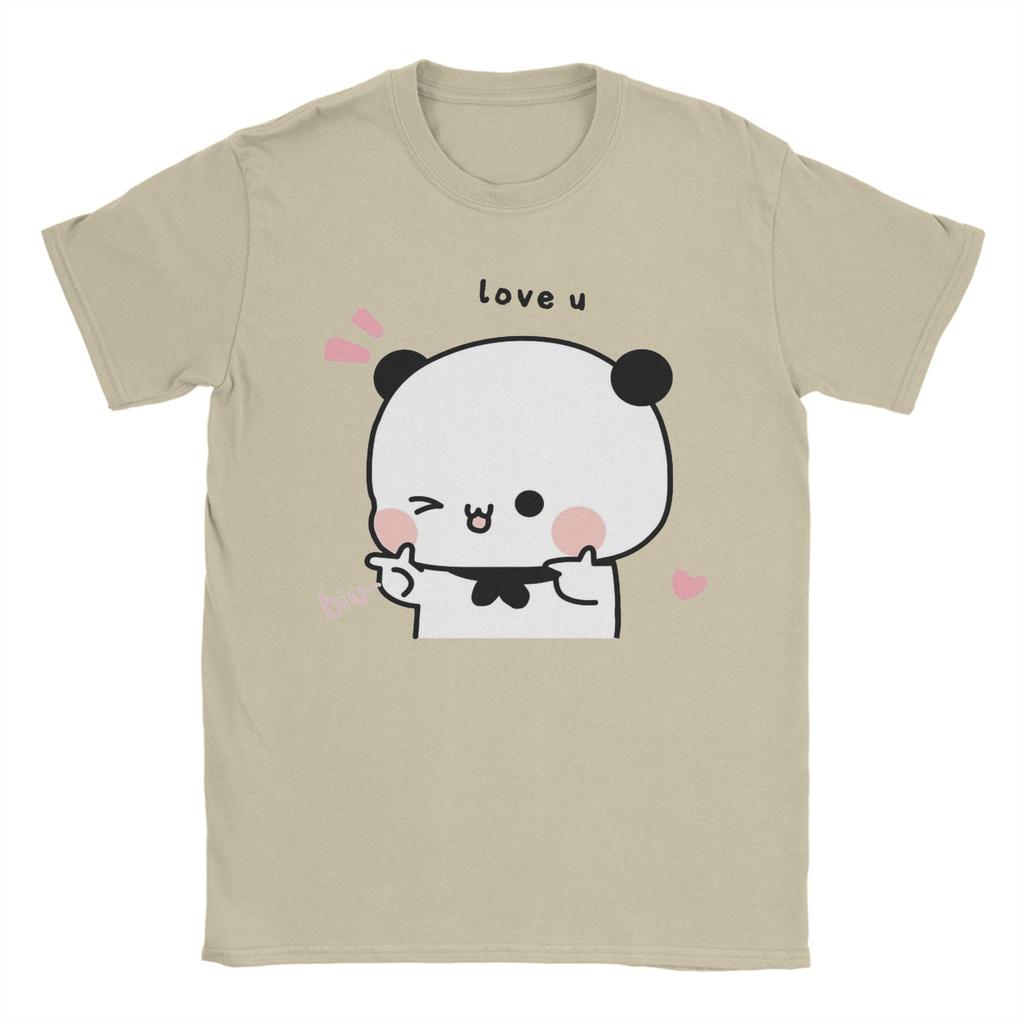 Bär Panda Dudu Fingerpistolen Liebe T-Shirt Für Männer Frauen Baumwollkleidung Bedruckt Rundhals Kurzarm