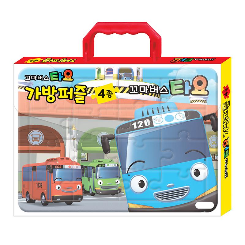 [pororomall] Tayo The Little Bus Portable Bag Puzzle Set (4-in-1)