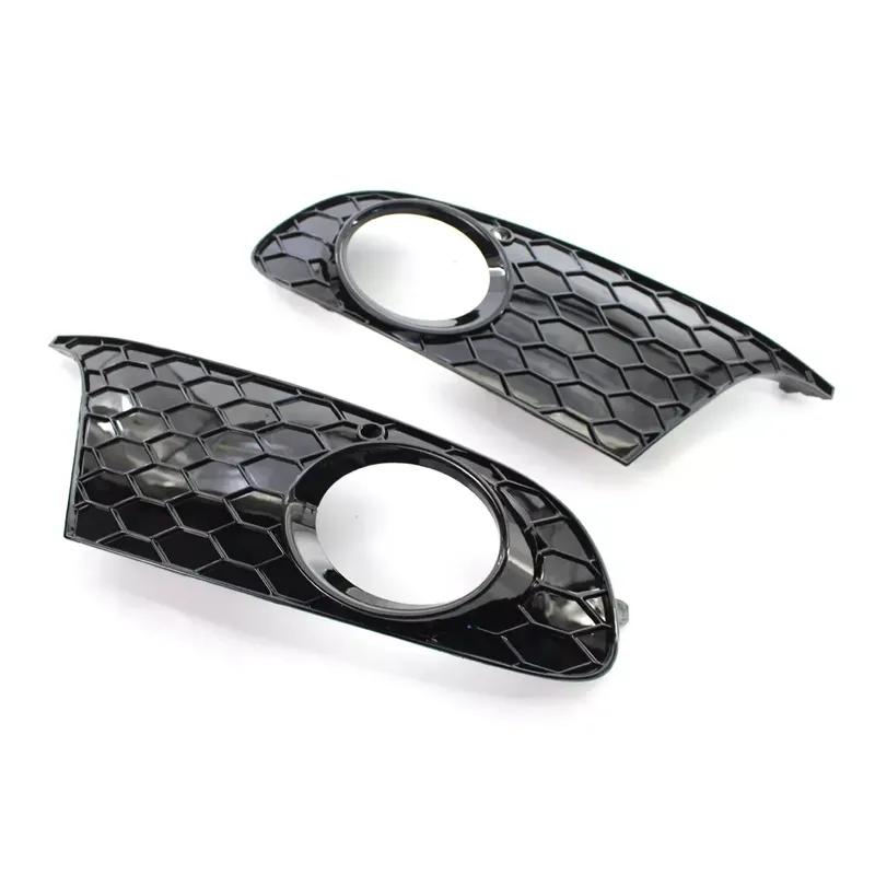 2Pcs Front Bumper Grille Honeycomb Unfading ABS Fog Light Cover Lower Grill Replacement For VW Golf 6 09-13 5K0853665 5K0853666