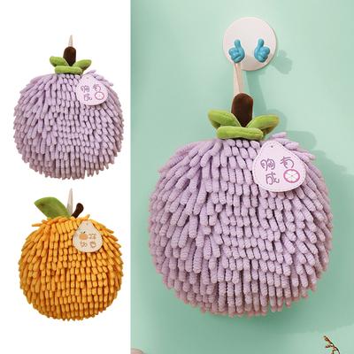 Funny Hand Towel Thickened Absorbent Towel Bathroom Hanging Hand Towel Cute Ball Shaped Handkerchief Kitchen Cleaning Supplies