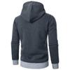 Men‘s Zipper Pullover Long Sleeve Hooded Sweatshirt Tops Blouse