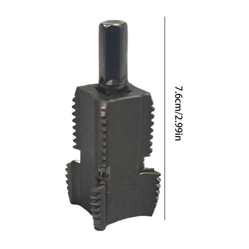 Pipe Thread Cutting Set for Electric Drills PVC Threader with Adjustable Die Sizes Plumbing Repair Professional Tools