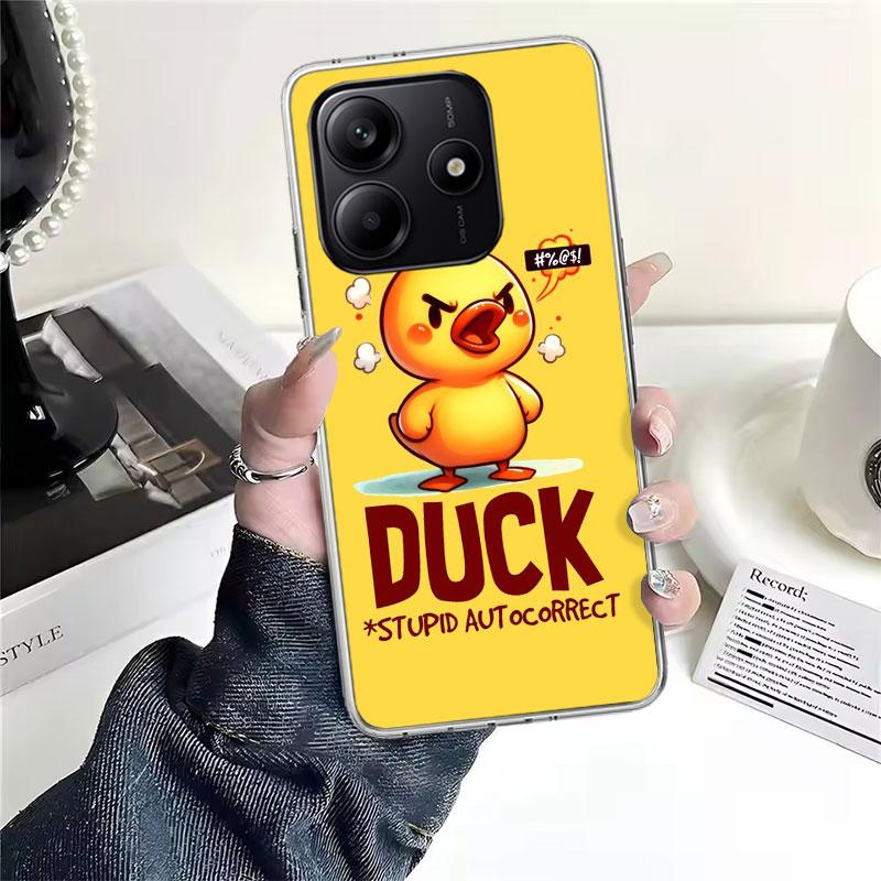 Funny Cute Yellow Duck You Soft Phone Case For Xiaomi Redmi Note 15 14 14S 13 12 Pro Plus 12S 11 11S 11E 10 10S 11T 5G Fundas Co
