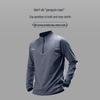 Men's Winter Quick-Dry Long Sleeve Base Layer: Slightly Fluffy for Skiing, Running, Fitness & Sports