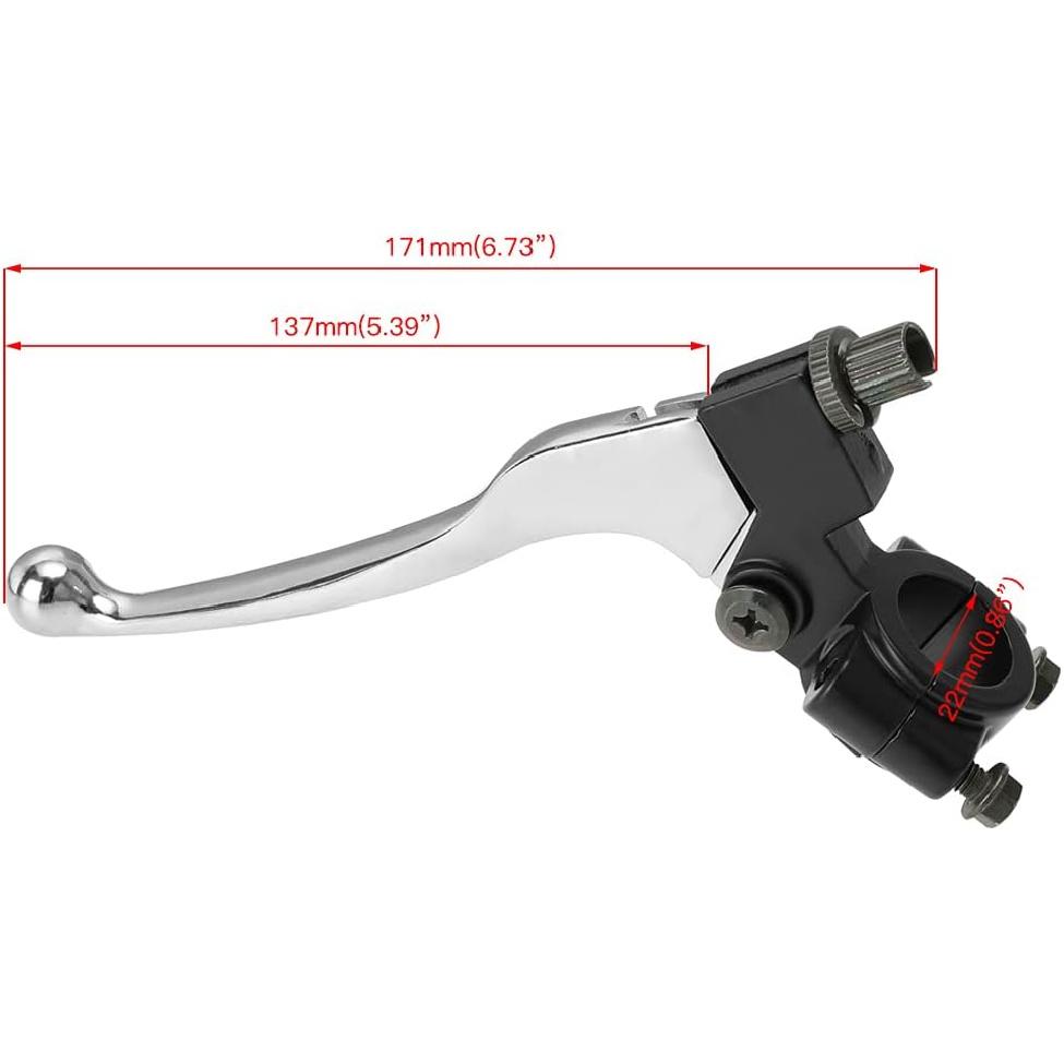 FVRITO Left Brake Handle Clutch Lever Perch For 98Cc 196Cc 6.5HP 5.5Hp Coleman CT200U BT200X Trail 200 CC100X CT100U Baja Motovox Mini Bike