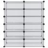 Vidaxl Stojak Na Buty, Przezroczysty, 94,5X36,5X106 Cm, Pp