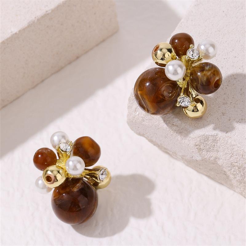 Retro Tiger-eye Stone Earrings - Simple and Elegant, Suitable for Daily Commuting, Versatile and Luxurious, High-end Style Earrings for Women