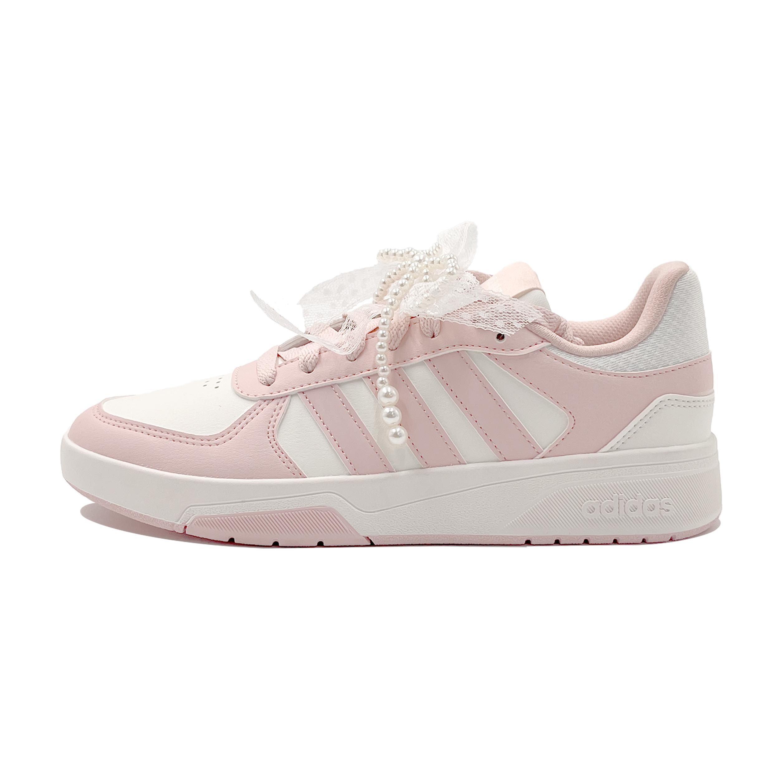 

Adidas COURTBEAT Pearl Cream Puff Synthetic Leather Cushioning Abrasion Resistant Slip Resistant Low top KI6785(Team499-) 36⅔