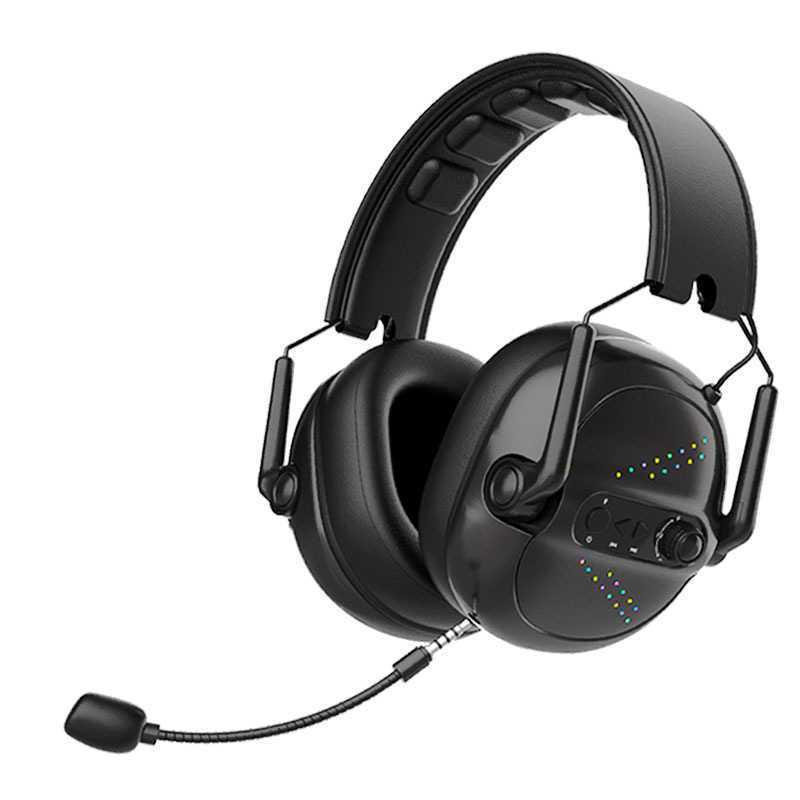 

Wireless Bluetooth Esports Gaming Headset with Microphone for PC and Mobile. Black Bluetooth Version