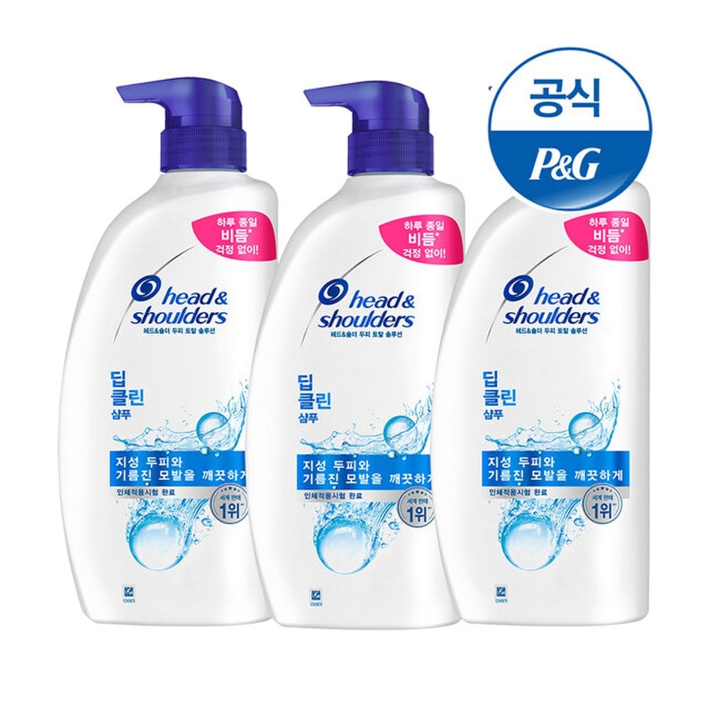 

HEAD&SHOULDERS Шампунь Глубокое очищение 850мл x 3