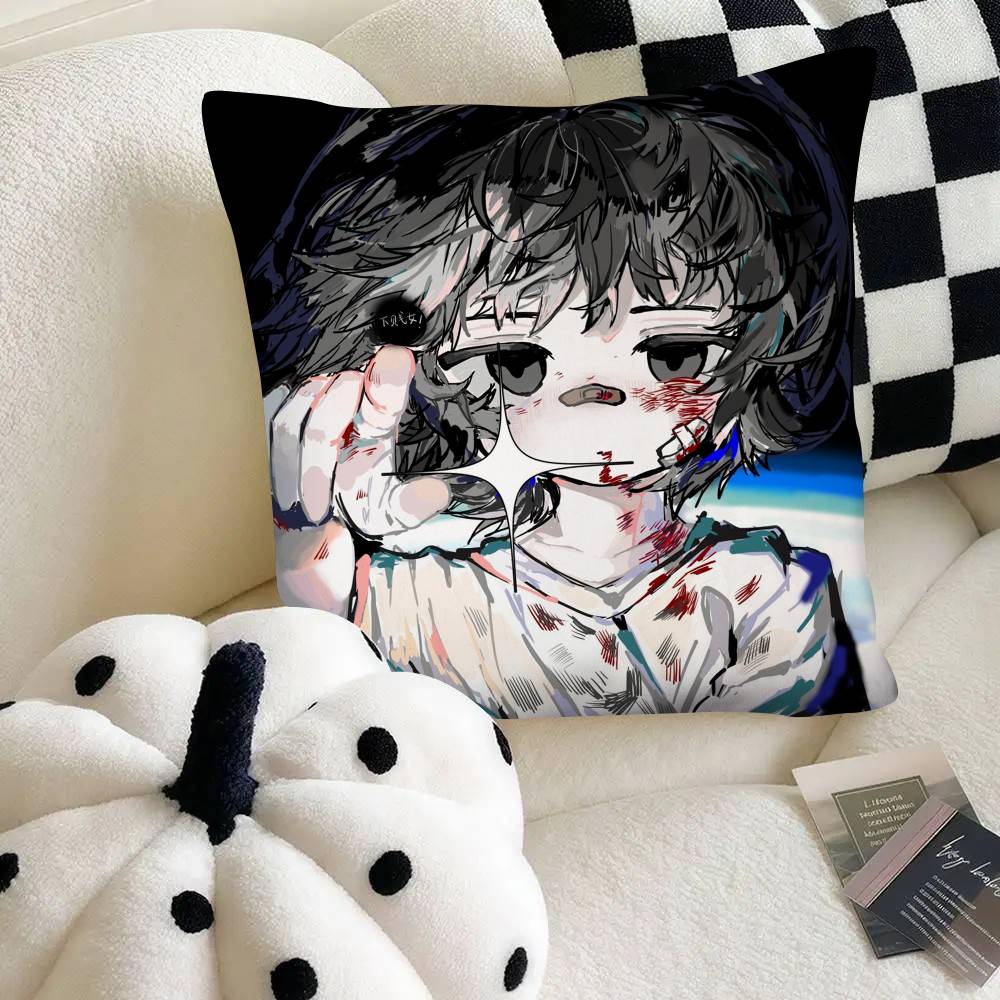 Shizuka Classic Anime Takopis Original Sin CUTE Pillow Case Square Pillow Bedroom Sofa Leisure Comfort Cushion Home Decoration