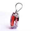 Natural Orange Sapphire Pendant 34 ct Oval Cut 925 Sterling Silver September Birthday Birthstone