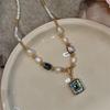 Freshwater Pearl Necklace, Natural Abalone Shell Pendant Choker, Luxurious and Exclusive High-end Neck Chain