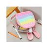 New Current Stock Children Silicone Backpacks Soft PU Leather Kindergarten Schoolbags for Girls Bubble Decompression Kid's Rucksack