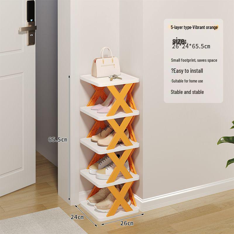Compact Lightweight Shoe Rack: Space-Saving, Removable Storage for Dorms & Indoor Use