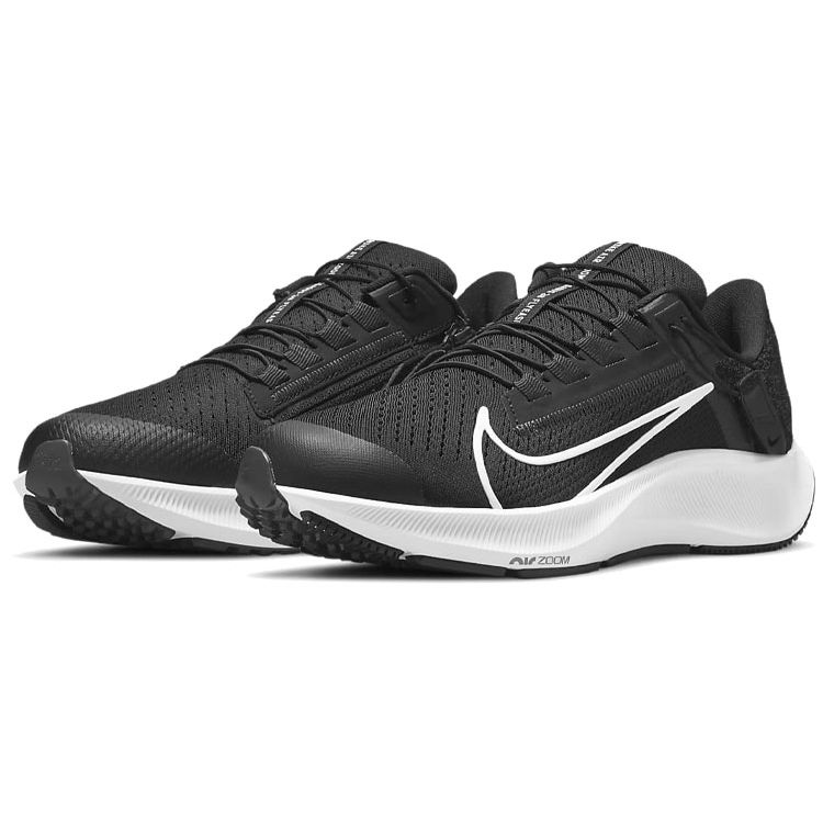 Nike Air Zoom Pegasus 38 FlyEase Black White Women Sneakers Anthracite Volt DA6698-001