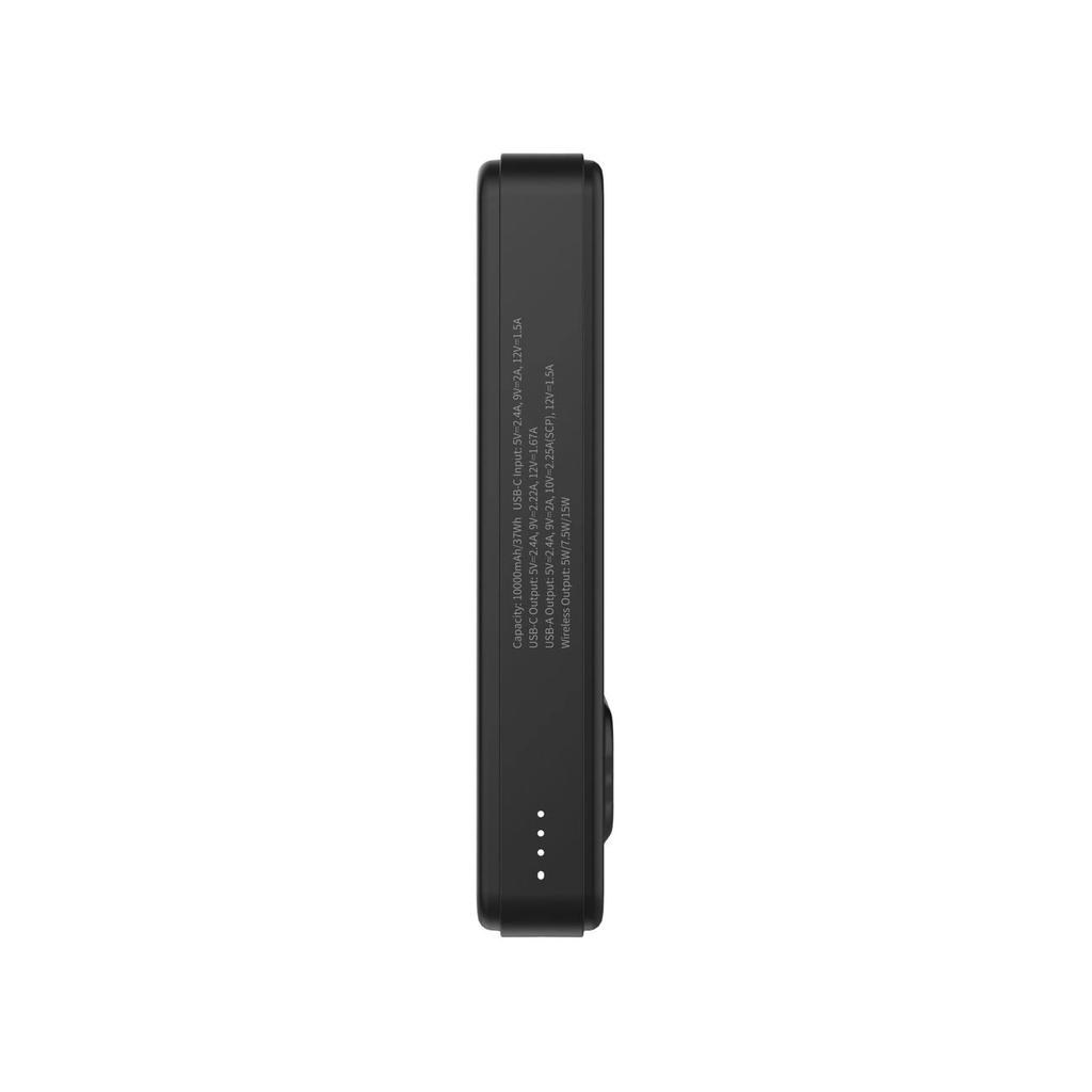 Powerbank Wozinsky Wlwp-10Ka0Y3S 22,5W Pd Qi2 10000 Mah, with Stand, 1x USB-A, 1x USB-C - Black