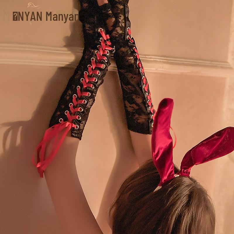 Manyan Sexy krajkové rukavice a doplňky spodního prádla 2653