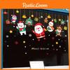 Snowman Tree Christmas Santa Claus Window Stickers Set Christmas Decoration
