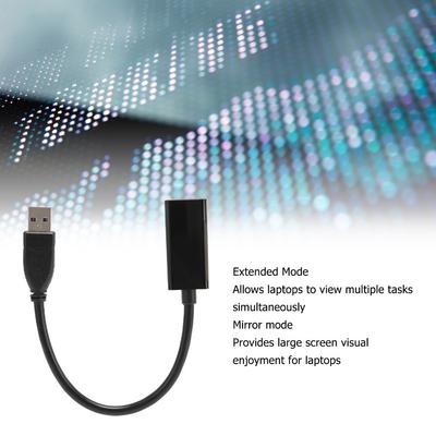 Portable USB3.0 To HD Multimedia Adapter 5Gbps Speed 5Gbps Video Adapter  for Windows PC