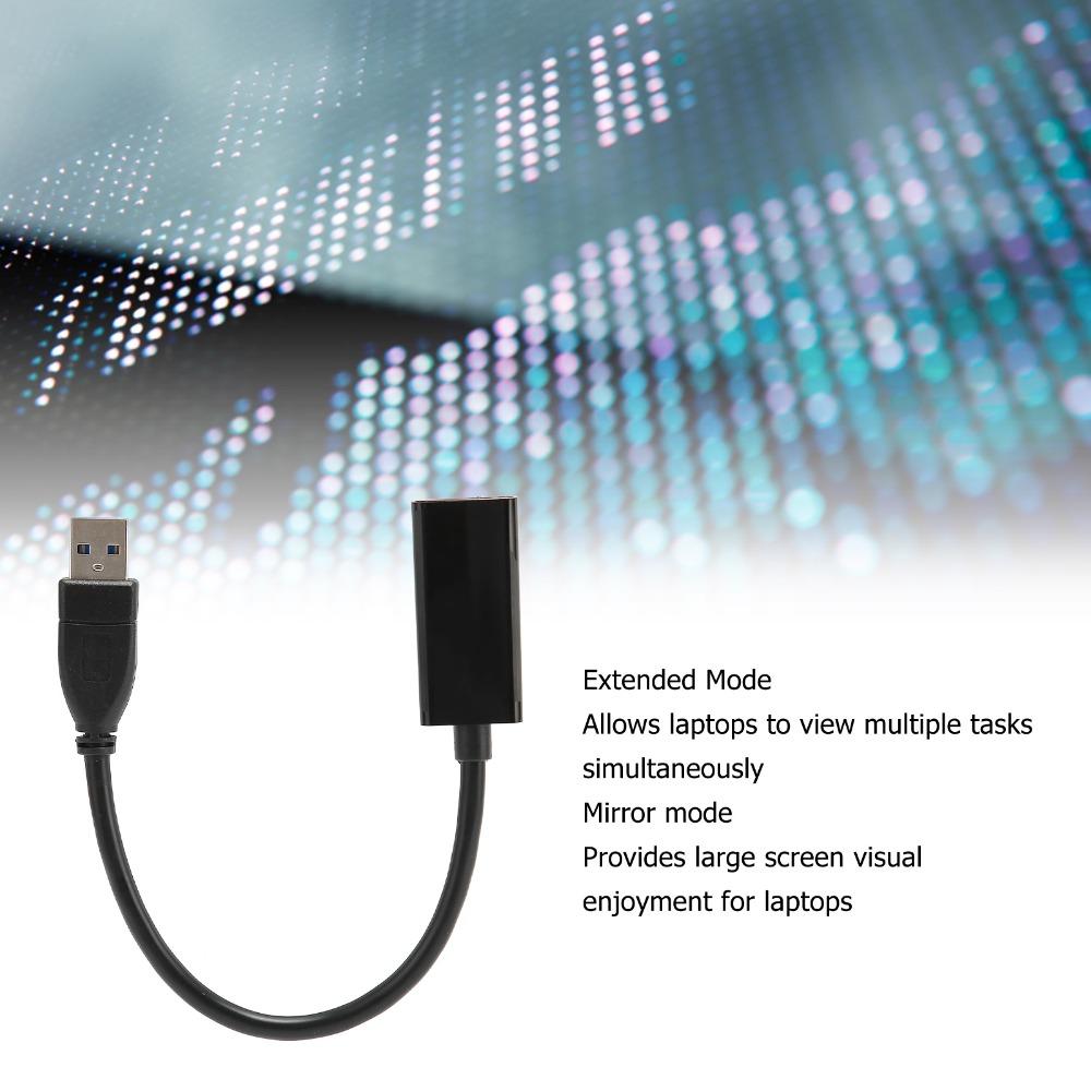 Portable USB3.0 To HD Multimedia Adapter 5Gbps Speed 5Gbps Video Adapter  for Windows PC