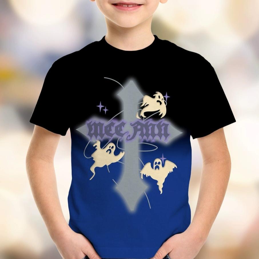 4-15 Years Old T Shirts Letters Comfortable Polyester Girls Children Long Sleeve T-Shirt Cartoon 3D Printed T Shirt Kids Clothing