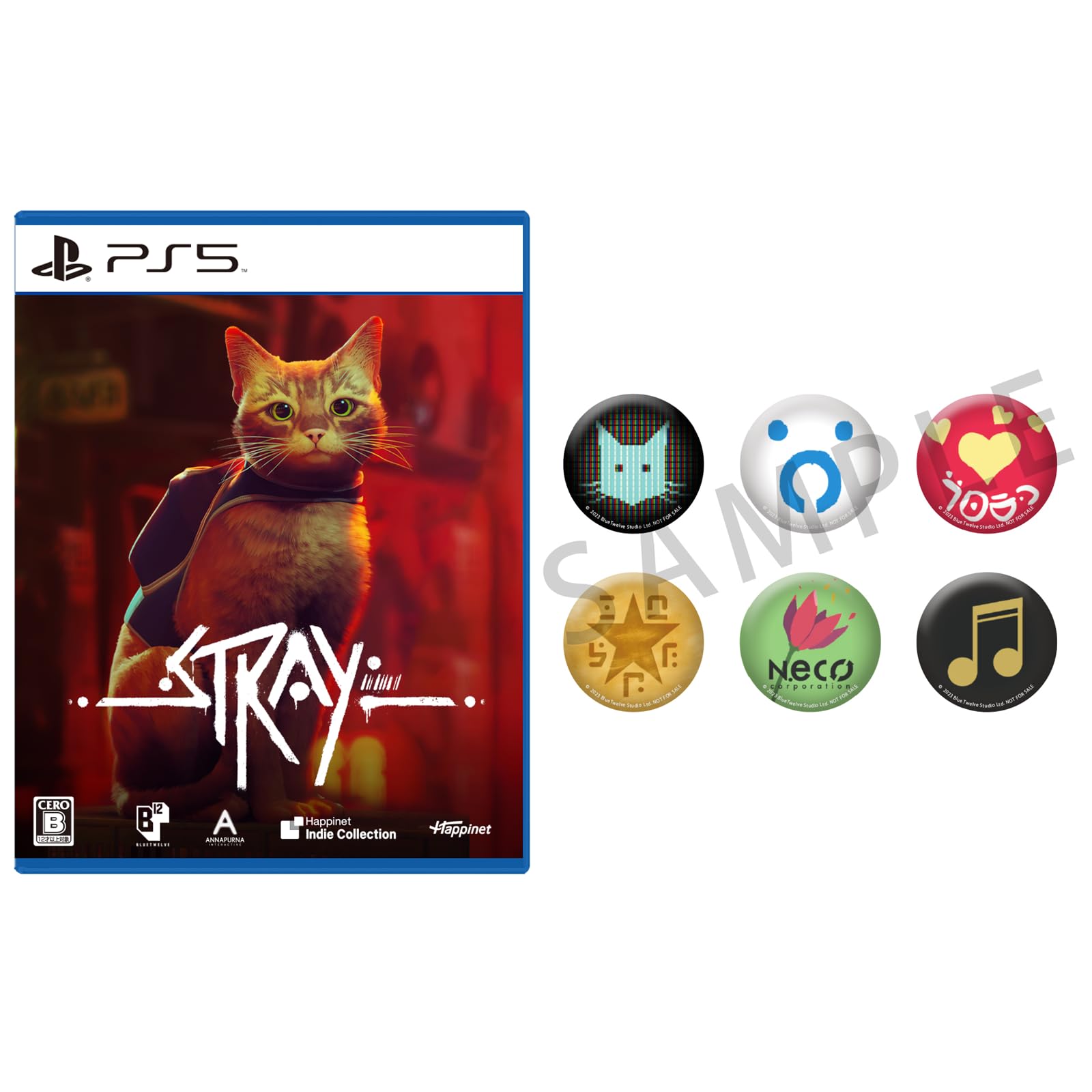 

Включено набір бейджів Stray PS5 -