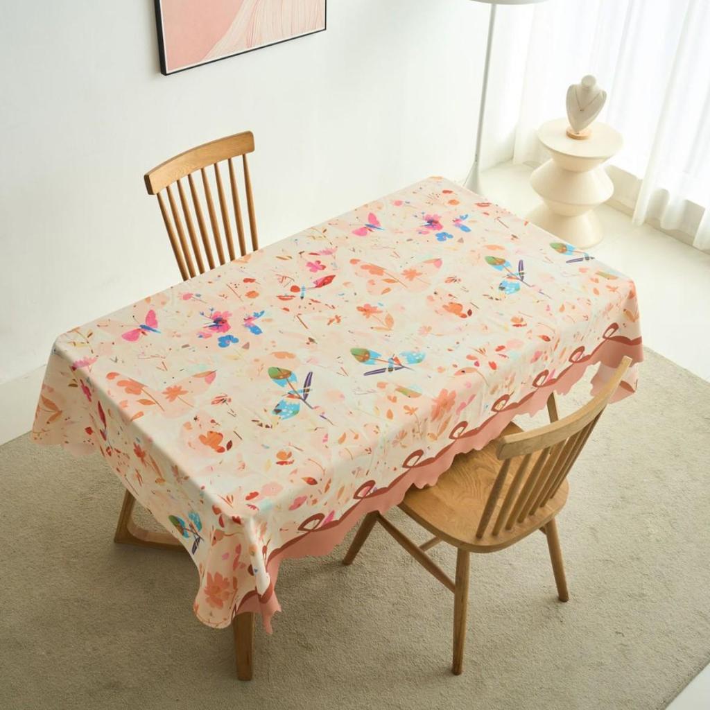 Waterproof & Oilproof Irregular Lace Tablecloth: Dustproof, Stain-Resistant Coffee Table Cover