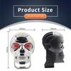 Motorcycle LED Skull Headlight Work Spot Driving Fog Light Dual Color Spotlights for Motorbike Truck Trailer Offroad ATV SUV