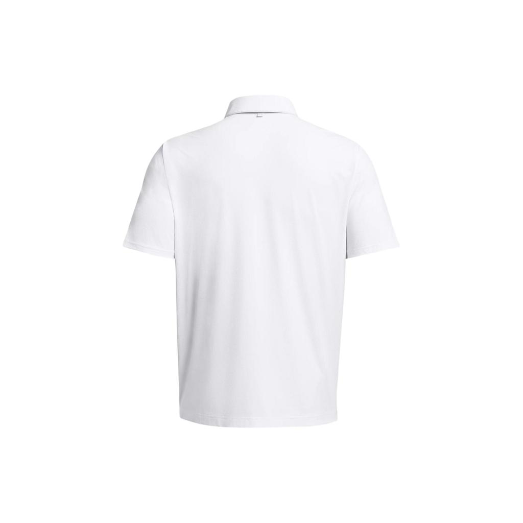 Under Armour Ua Iso-Chill Printed Logo Loose Fit Short Sleeve Polo Shirt Men polo shirts White 1377364-100