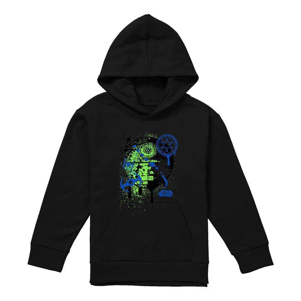 Star Wars: The Empire Strikes Back Childrens/Kids Death Star Graffiti Hoodie