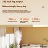 Indoor Double Spray Water Replenishing Air Purification Sprayer Nightlight 2-in -1 Silent Large Capacity Humidifier
