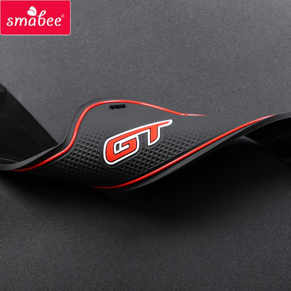 Smabee Covoraș antiderapant pentru slotul porții și suportul de pahar pentru KIA Forte K3 Cerato 2024 - 2024 GT, Pad antiderapant pentru canelura ușii, Accesorii interioare, Cauciuc