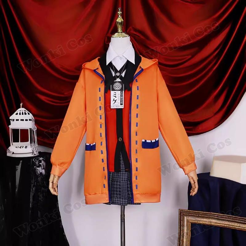 Anime Runa Yomozuki Cosplay Costume Jabami Yumeko Midari Ikishima Cosplay School Uniforms Runa Hoodie Jacket