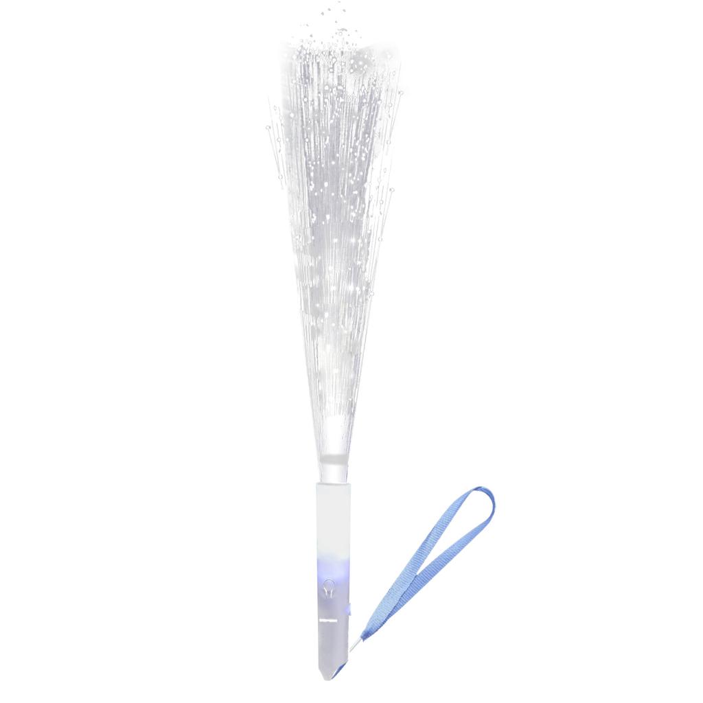 120Pcs Flashing Sticks White 3 Light Modes Radiationless Battery Powered LED Fiber Optic Wands for