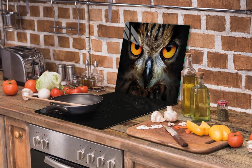 SZKLANA DESKA DO KROJENIA 52x40 SOWA