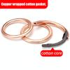 110pcs Copper-clad Cotton Gaskets, Compression Sealing Gaskets, Suitable for Automotive Oil Drain Plugs and Compression Washers.