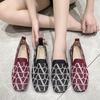 2025 New Spring and Autumn Flat Shoes Fashion Leisure Women's Flat Shoes Knitting Elastic Comfortable Boutique Shoes