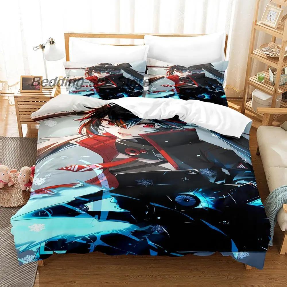 Kawaii GRAY RAVEN PUNISHING Lucia Anime Bedding Set Single Twin Full Queen King Size Duvet Cover for Adult Kid Bedroom