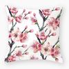 New Flower Pillowcase Super Soft Printed Sofa Pillowcase Bedside Office Waist Cover