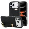 Minimalistic Business Luxury PU Leather Phone Case With Keychain Ring Shockproof Cell Phone Cover for iPhone 11 12 13 14 Pro 17