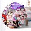 1pc Outdoor Umbrella with Anime Characters - Automatic Opening/Closing, Portable Tri-Fold Design, 8-Rib Iron Frame - Perfect Gift for Fans, Trave