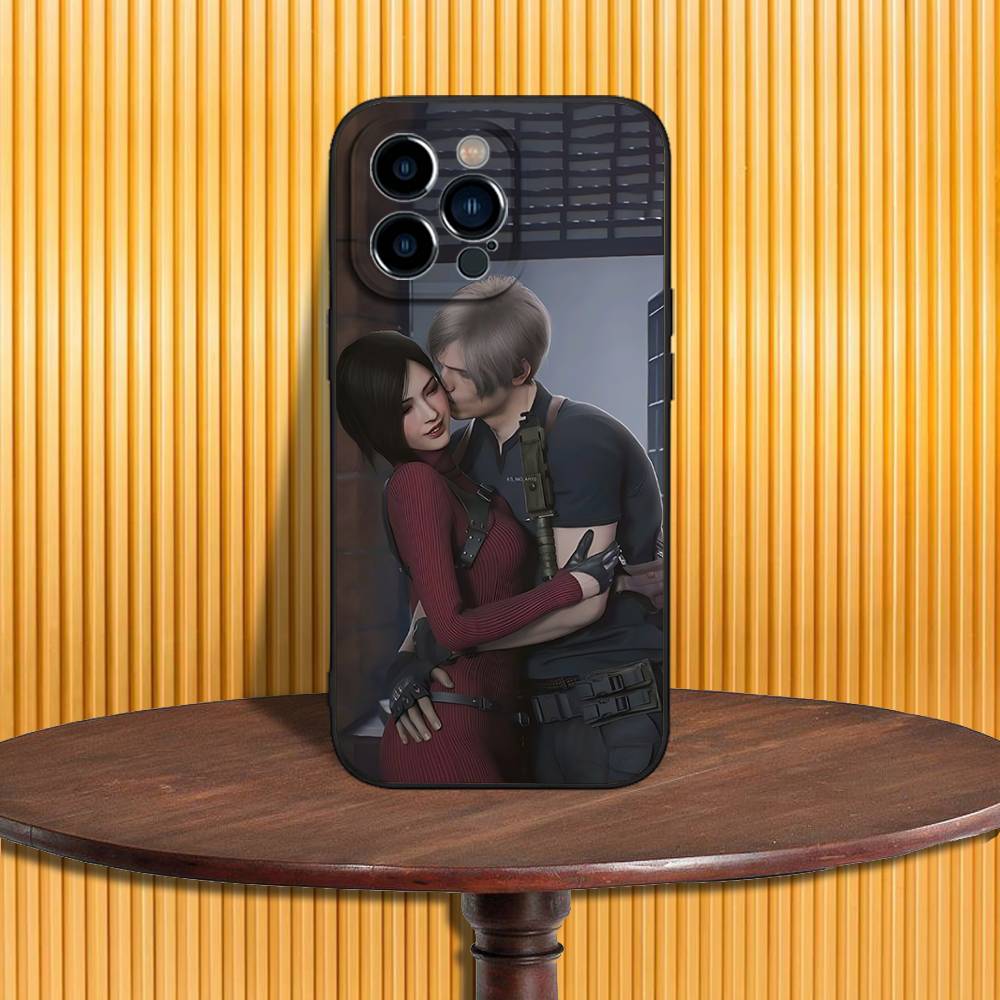 Ada Wong R-Resident E-Evil Phone Case For iPhone 17,16,15,14,13,12,11 Pro,Max,Plus,XR,Mini,Air,E Black Full-coverage Soft Case